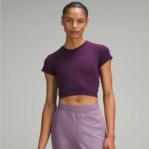 Lululemon Swiftly Tech Cropped Short Sleeve Shirt